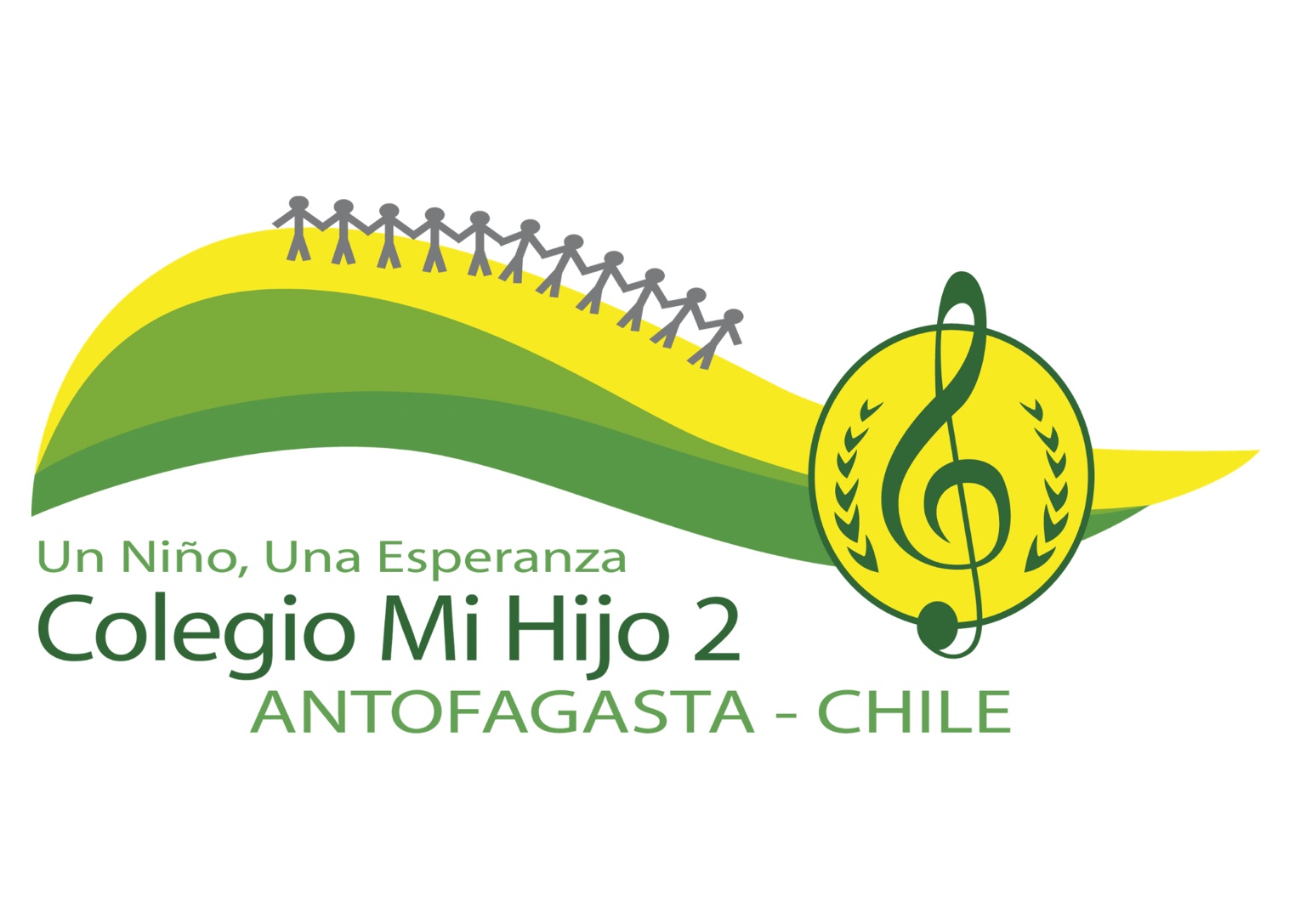 Logo oficial Colegio Mi Hijo 2 · Un Niño, Una Esperanza · Antofagasta, Chile